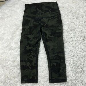 Lululemon Wunder Under Crop (High-Rise) *Full-On Luxtreme 21" Incognito Camo
